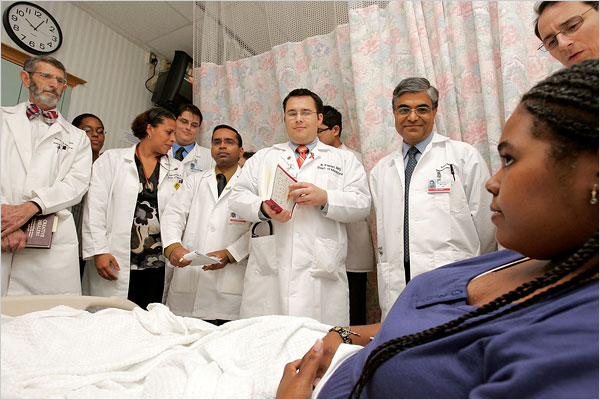 Another moment where doctors are making rounds